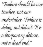 failure should be our teacher