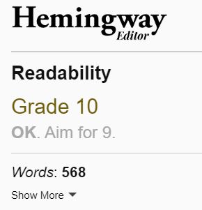 Hemingway app1